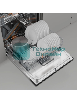 Посудомоечная машина встраиваемая Gorenje GV673B65 16 комплектов, 3 корзины, инверторный мотор, отсрочка старта, Wi-Fi управление, сенсорное управление, полный AquaStop, сенсор уровня воды, энергоэффективность А+++, уровень шума 42 дБ, белый