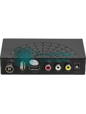 Приставка для цифрового ТВ Hyundai H-DVB440 черный, DVB-T2, DVB-T, DVB-C, HDMI, USB 2.0 x2