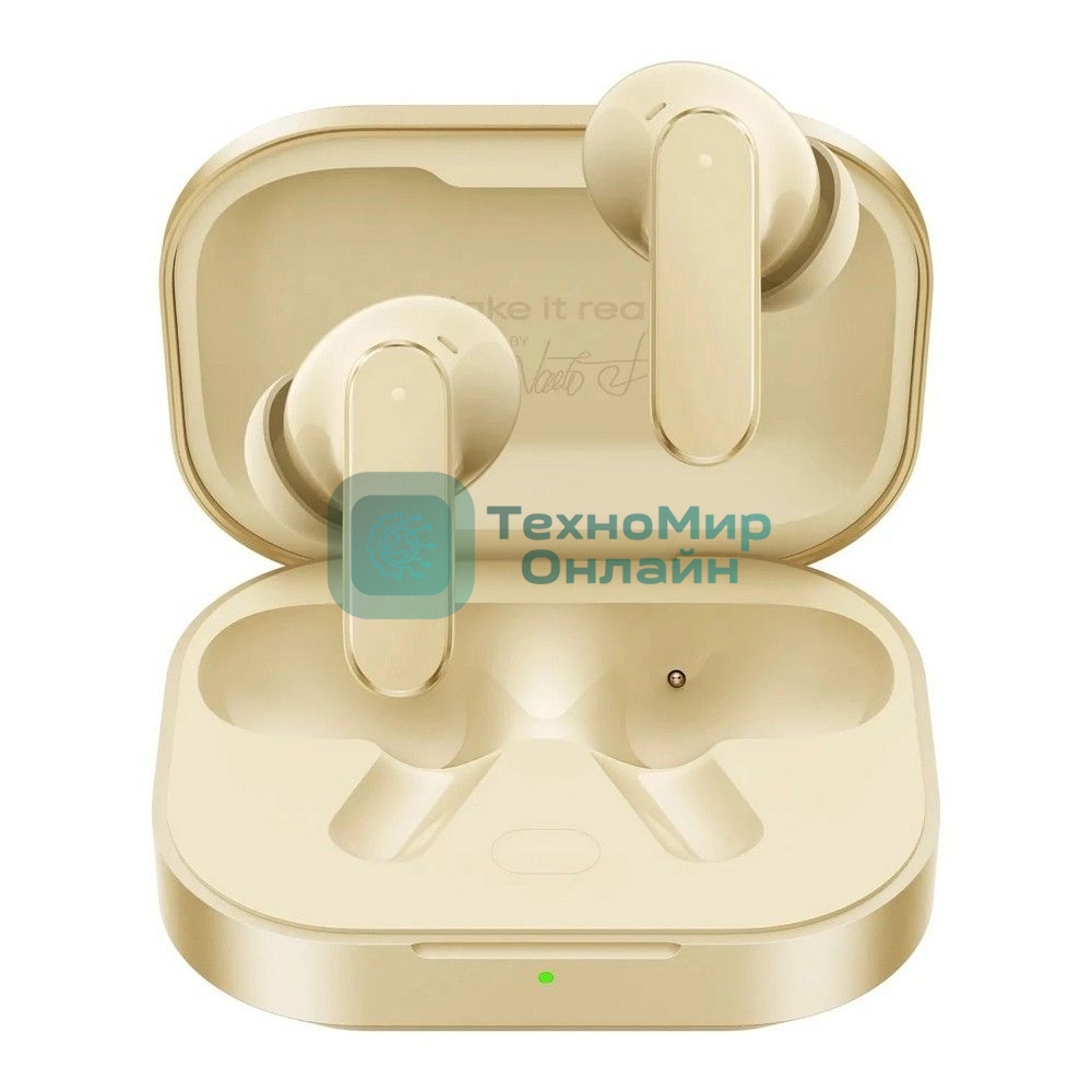 Наушники TWS Realme Buds Air 8 бежевый, внутриканальные, Bluetooth, активное шумоподавление, до 45 ч