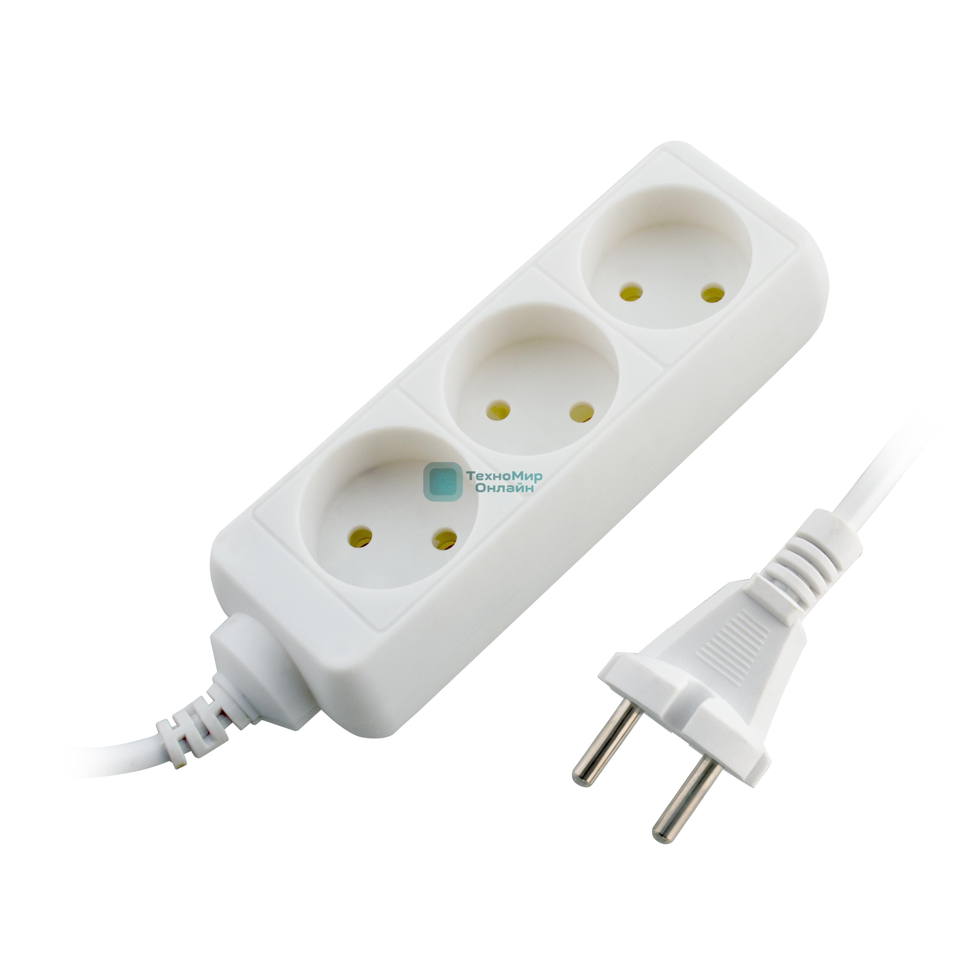 Бытовой удлинитель СТАРТ С/У S 3x3 --20dg