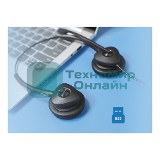 Гарнитура Fanvil HT302-U чёрный, проводная