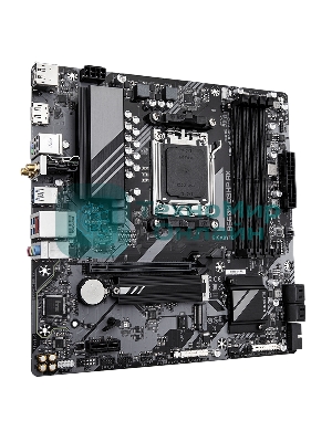 Материнская плата Gigabyte B650M D3HP AX (V1.2), AM5, AMD B650, 4xDDR5, 4xSATA, 2xM.2, 1xPCI-E 4.0 x16, 1xPCI-E 4.0 x1, 3xUSB-A 3.2 Gen 1, 1xUSB-C 3.2 Gen 2, 1x 2.5Gb LAN, 3x3.5 мм, 7.1, Micro-ATX
