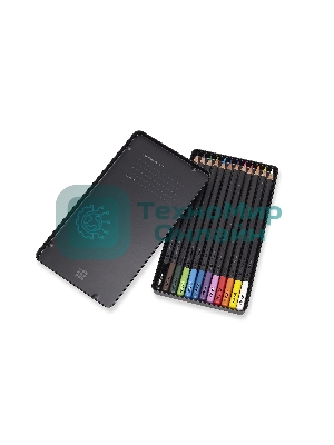 Карандаши цветные Moleskine WATERCOLOUR EW7P12COLA, акварельные, 12 цветов, металлическая коробка