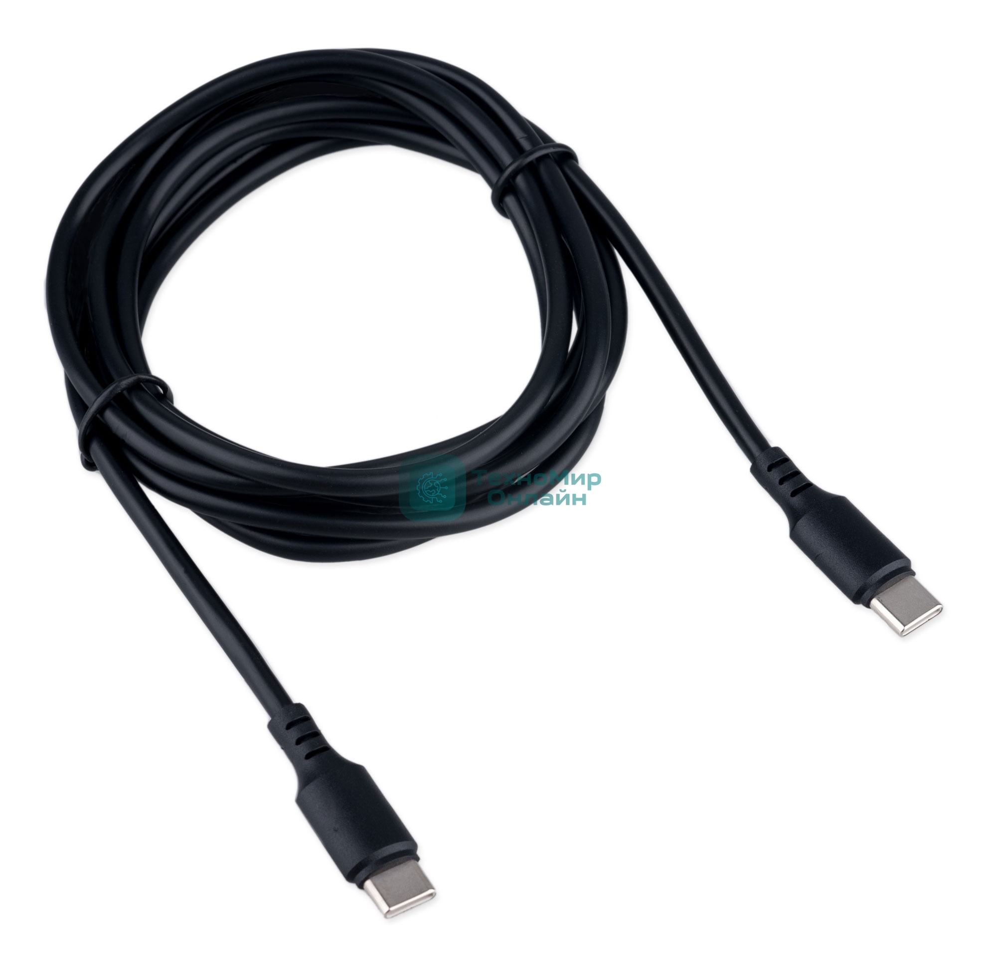 Кабель USB2.0 Cablexpert CC-USB2-CMCM-100-1.8M, Type-C/Type-C, 5A, 100Вт, PD/QC3.0, медь, 1.8м, черный, пакет