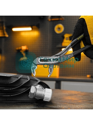 Клещи переставные Denzel обливные рукоятки, 240 мм