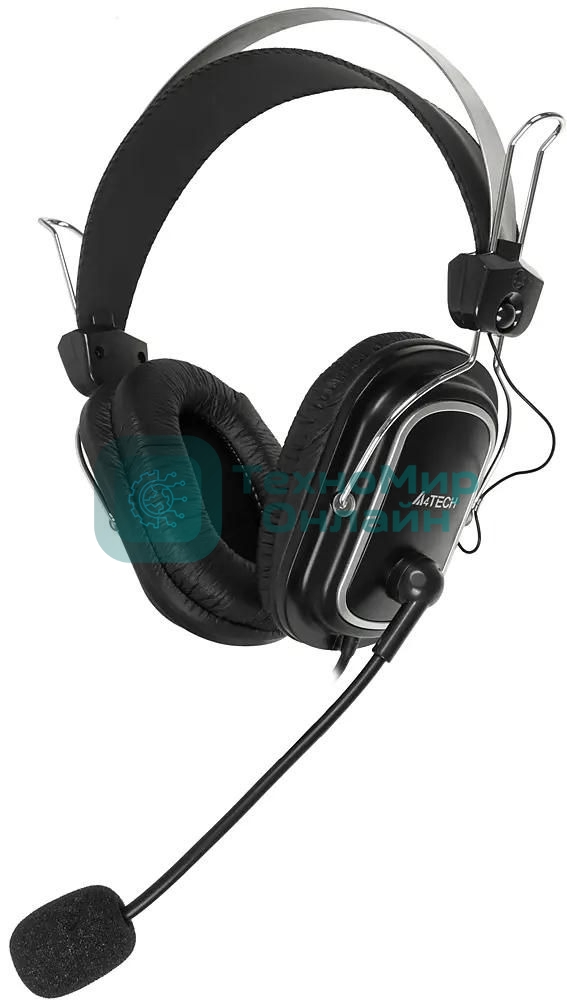 Гарнитура A4Tech HS-50 чёрный, проводная
