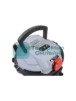 Строительный пылесос Ресанта ПС-1500/20 серебристый, 1500 Вт, уборка сухая/влажная/выдув, пылесборник мешок/контейнер, 20 л