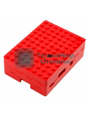 Корпус RA183 red для микрокомпьютера Raspberry Pi 3 ACD Red ABS Plastic Building Block case for Raspberry Pi 3