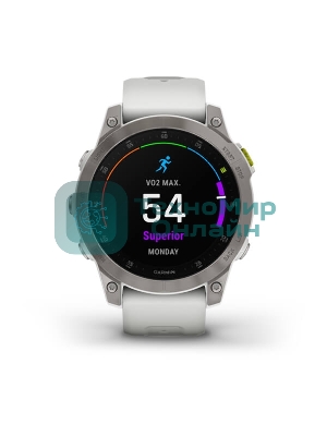 Умные часы Garmin Epix (Gen 2) Sapphire титановый белый 47мм
