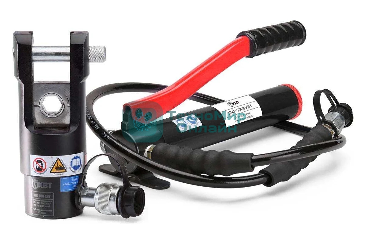 Пресс гидравлический помповый КВТ ПГП-300 (49625) 10-300 мм²