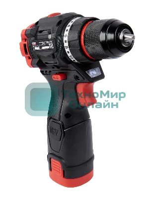 Дрель-шуруповерт Elitech CD 16L2, 16 В, 2 Ач, 55 Нм, бесщеточный