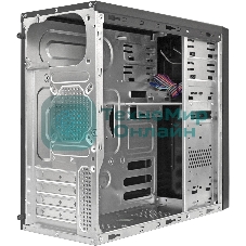 Компьютерный корпус Minitower ExeGate EX299312RUS MA-373X-UNS500 (mATX, БП UNS500 с вент. 12см, 2*USB, аудио, черный)