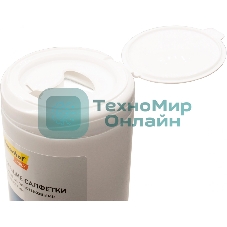 Салфетки Silwerhof DAILY для компьютеров и оргтехники туба 100 шт влажных