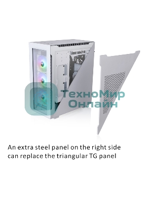 Компьютерный корпус Thermaltake Divider 500 TG Snow ARGb CA-1T4-00M6WN-01 White/Win/SPCC/Tempered Glass*4/120мм ARGb Fan*3/120мм Standard Fan*1 (527897)