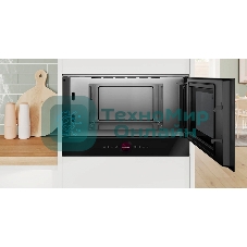 Встраиваемая микроволновая печь Bosch BFR7221B1 900Вт, 5 режимов, инвертер, 21 л, черный, петли справа