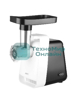 Мясорубка электрическая JVC JK-MG123 белый, 2000 Вт, 2.0 кг/мин, реверс, защита от перегрузки, насадки - 4