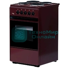 Плита электрическая Лада Nova AE 14027 B коричневый, конфорок 4, духовка 50 л, 50 см x 85 см x 54 см