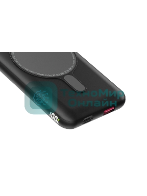 Портативный аккумулятор OLMIO QM-11, 10000mAh, 22.5W QuickCharge3.0/PowerDelivery, 15W wireless, серый