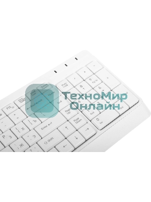 Комплект клавиатура+мышь A4Tech FStyler F1512 проводной, USB, 1200 DPI, белый