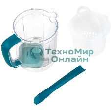 Блендер-пароварка Kitfort KT-2305 400Вт 230мл. белый/голубой