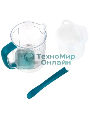 Блендер-пароварка Kitfort KT-2305 400Вт 230мл. белый/голубой