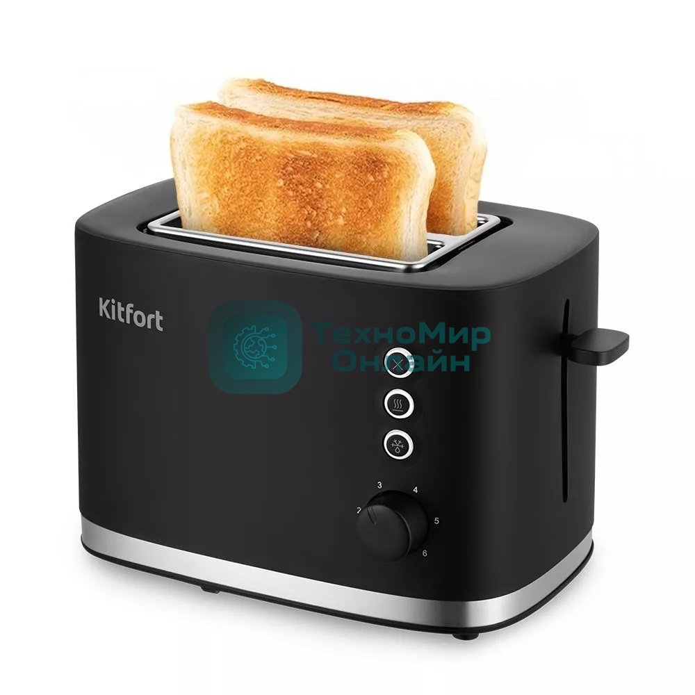 Тостер Kitfort КТ-6217 870Вт черный