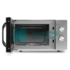 Микроволновая печь Hyundai HYM-M2013 нержавеющая сталь/черный, 20 л, 700 Вт, переключатели - электронный поворотный механизм