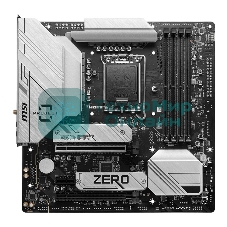 Материнская плата MSI B760M PROJECT ZERO,(Обратное подключение разъемов) LGA 1700, Intel B760, 4xDDR5, 4xSATA, 2xM.2, 1xPCIe 5.0 x16, 1xPCIe 4.0 x4, 1xPCIe x1, 1xHDMI, 1xDP, 3xUSB 3.2 Gen 2, 4xUSB 2.0, 1xUSB 3.2 Gen 2x2, 1x 2.5Gb LAN, 5x3.5 мм, 7.1, mATX