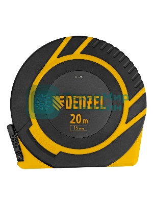 Рулетка геодезическая Denzel 20 м х 15 мм, закрытый корпус, фиберглассовая лента
