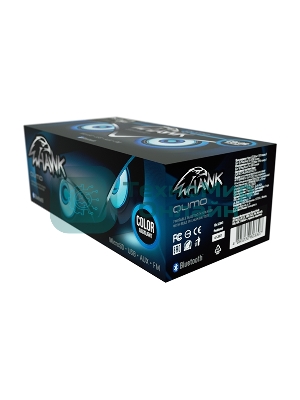 Колонка беспроводная QUMO Hawk BT5.0 10Вт FM MicroSD USB AUX подсветка 1500мА-ч