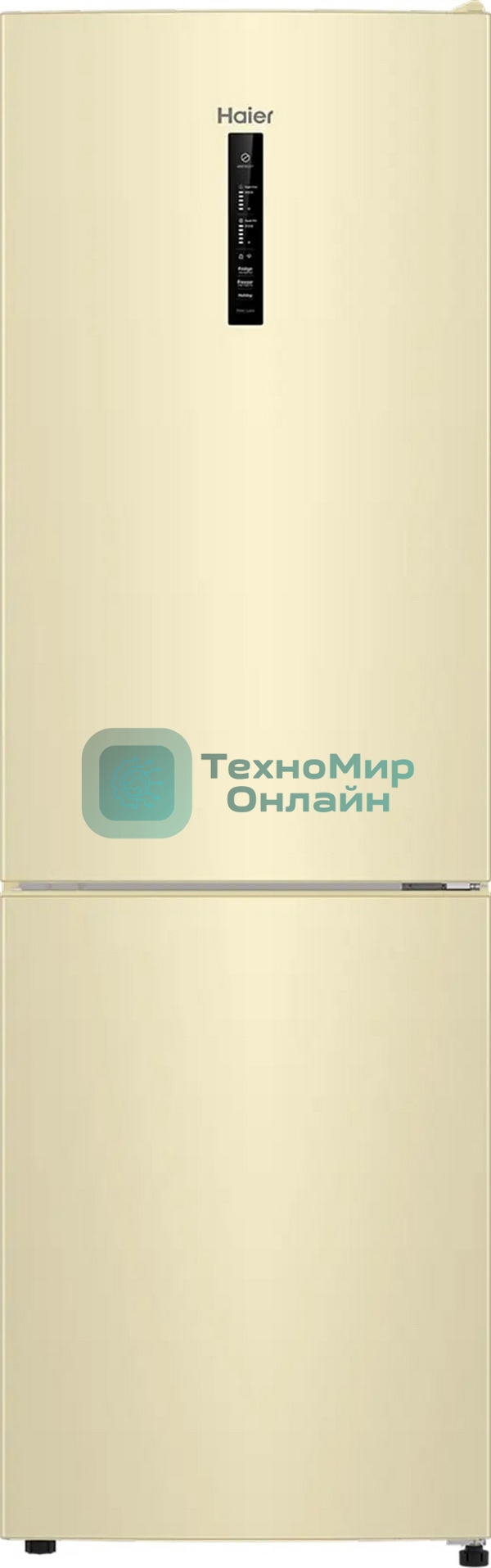 Холодильник Haier CEF536CCG бежевый двухкамерный 240/105 л морозилка снизу, No Frost