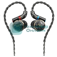 Проводные наушники FiiO FD3 Pro черный, внутриканальные, Jack 3.5/2.5/4.4 мм, сменные штекеры