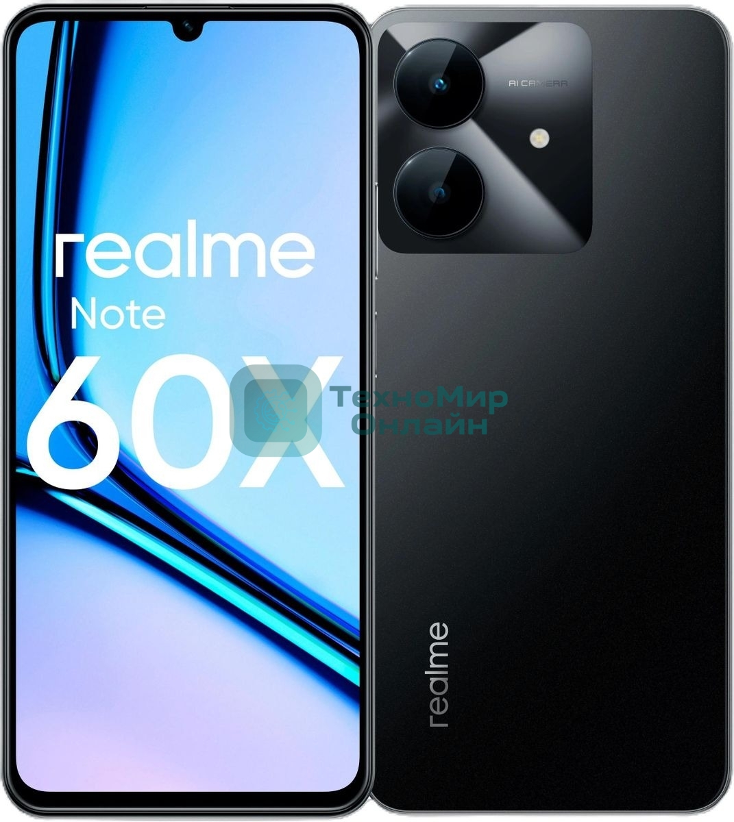 Смартфон Realme Note 60х, 4/128Gb, черный