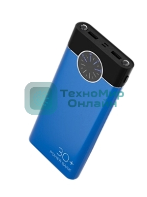 Портативный аккумулятор More choice (4610196406775) PB40-30 30000mAh Blue