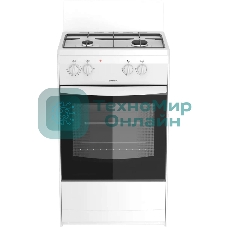 Плита комбинированная Darina S KM 521 300 W белый/черный, конфорок 2 шт, духовка 45 л, 50 см x 85 см x 45 см