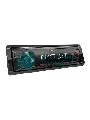 Автомагнитола Kenwood KMM-105, 1 DIN, USB Type-A, AUX, съёмная панель