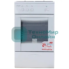 Плита газовая Лысьва ГП 300 МС СТ-2у белый, конфорок 3 газовых, духовка 57 л, 50 см x 84 см x 60 см