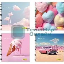 Скетчпад Silwerhof 20л. 190x190мм Нежность 4 дизайна, гребень