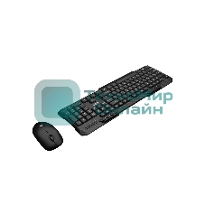 Комплект клавиатура и мышь ABR KW807 черный, интерфейс USB, беспроводной, 2.4G, RU/EN