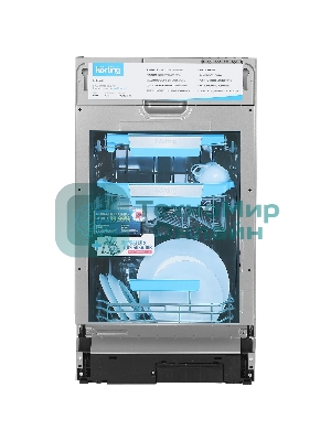 Встраиваемая посудомоечная машина Korting KDI 45570, нержавеющая сталь, 44.8 см, 10 компл., 47 дБ, класс A++