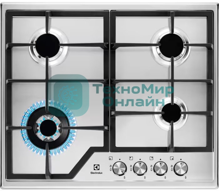Встраиваемая газовая панель Electrolux CGS6436BX