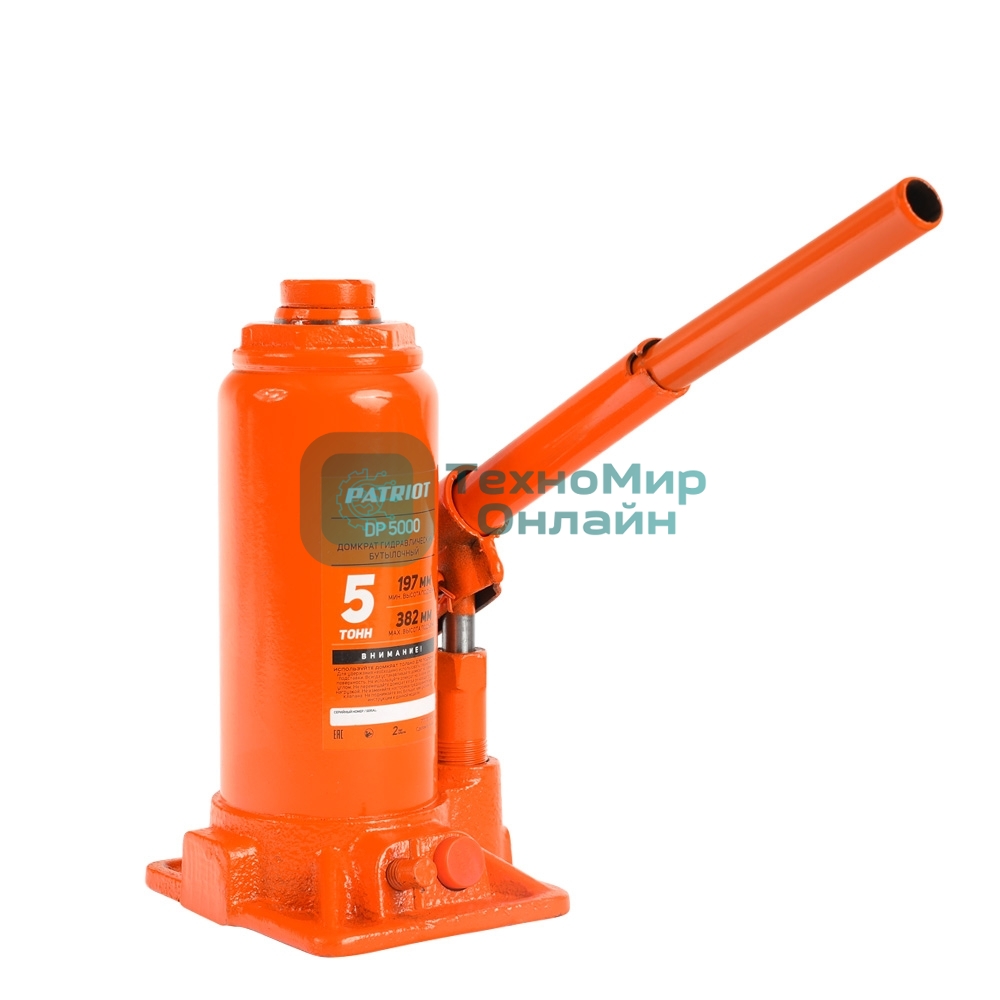 Домкрат бутылочный PATRIOT DB 5000 5T