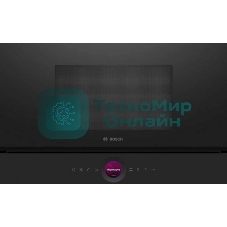 Встраиваемая микроволновая печь Bosch BEL7321B1 900Вт, 5 режимов, кварцевый гриль,инвертер, 21 л, черный, петли слева
