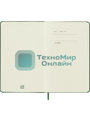 Блокнот Moleskine CLASSIC QP061K15 Large 130х210 мм, 240 страниц, клетка, твердая обложка, зеленый