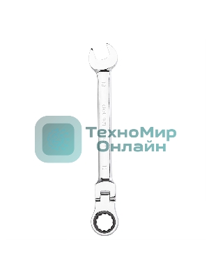 Набор комбинированных шарнирных ключей с трещоткой 8 шт Deli DL140208T Спецификация: 8,10,12,13,14,15,17,19мм. Сталь 40 Cr. Трещетка 50BV30 72Т.