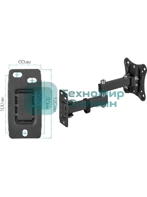 Кронштейн для телевизора Kromax CORBEL-3 черный, 10