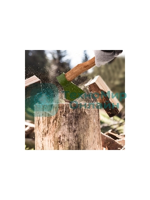 Топор кованный Сибртех, в сборе, 1200/1550 г, деревянное топорище, 500 мм, Б3