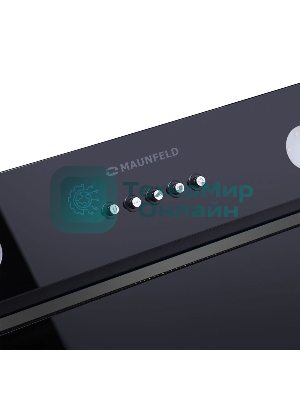 Вытяжка встраиваемая Maunfeld Trapeze 601GG черный, 60 см, 1150 куб. м/ч, 54 дБ