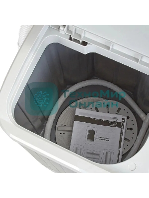 Стиральная машина Фея СМП 40 Н Серый, светло-серый, загрузка вертикальная 4 кг, 1320 об/мин, класс В