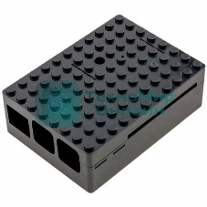 Корпус ACD RA182 black для микрокомпьютера Raspberry Pi 3 черный ABS Plastic Building Block case for Raspberry Pi 3